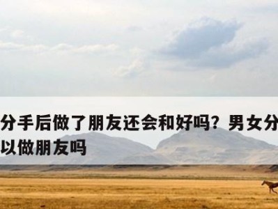 分手后做朋友复合几率有多大？（挽回成功还是伤口加深？）