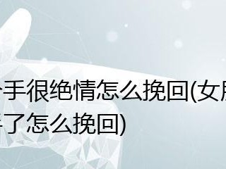 女友提出分手后的挽回方法（重塑自我，改变心态，重新挽回她的心）